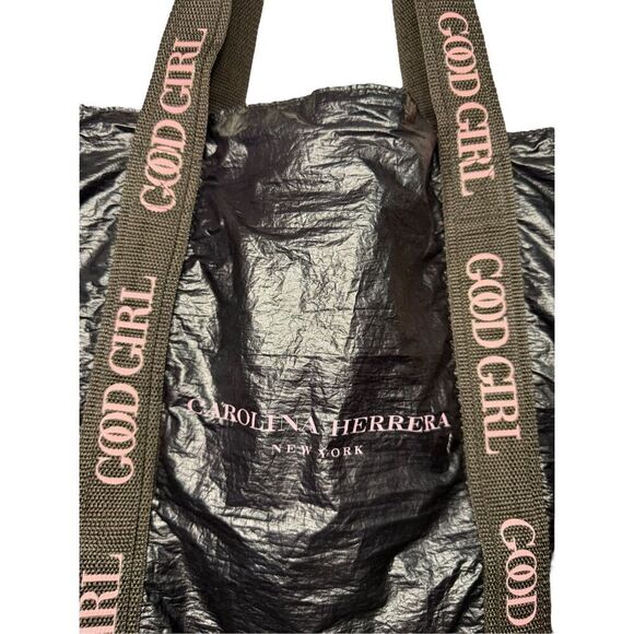 Carolina Herrera Good Girl Perfume Large Black and Pink Tote Bag - Picture 2 of 5